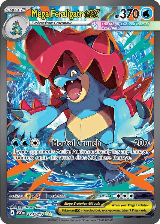 Mega Feraligatr ex - 274/217 - ME: Ascended Heroes (ASC)