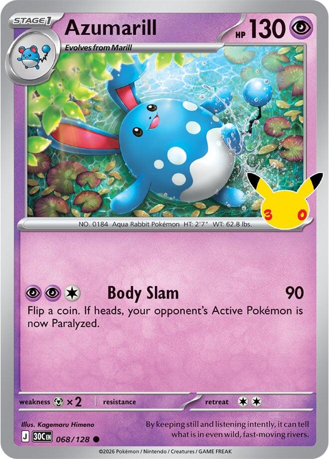 Azumarill - ME: 30th Celebration (30C)