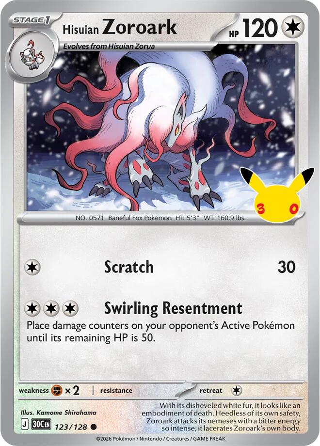 Hisuian Zoroark - ME: 30th Celebration (30C)
