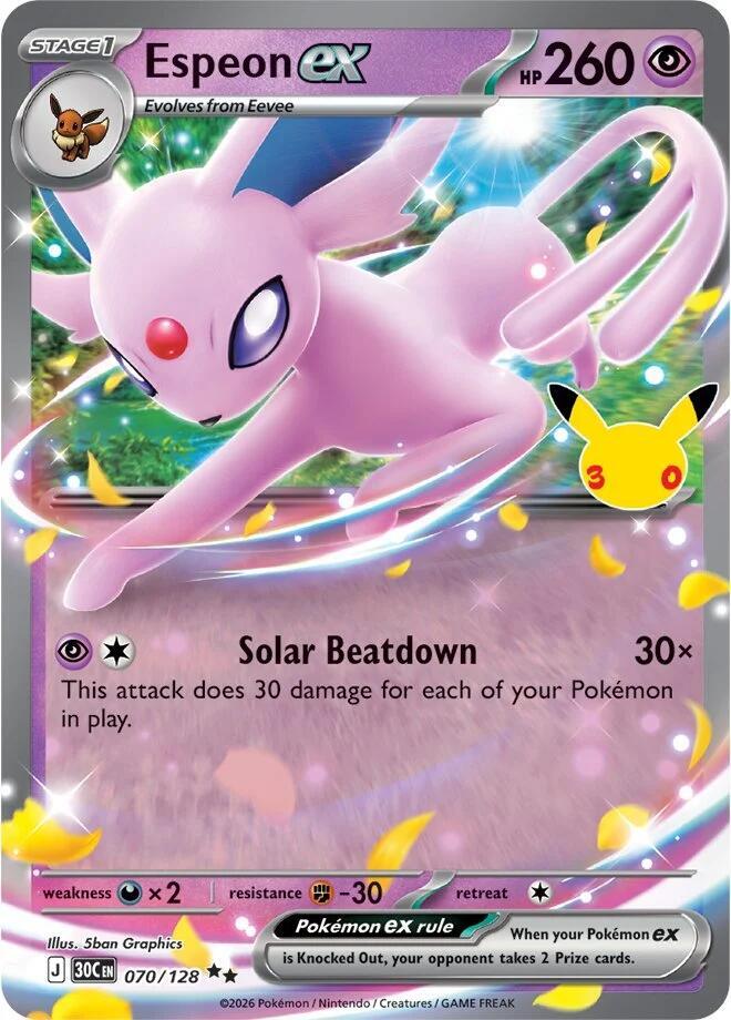 Espeon ex - ME: 30th Celebration (30C)