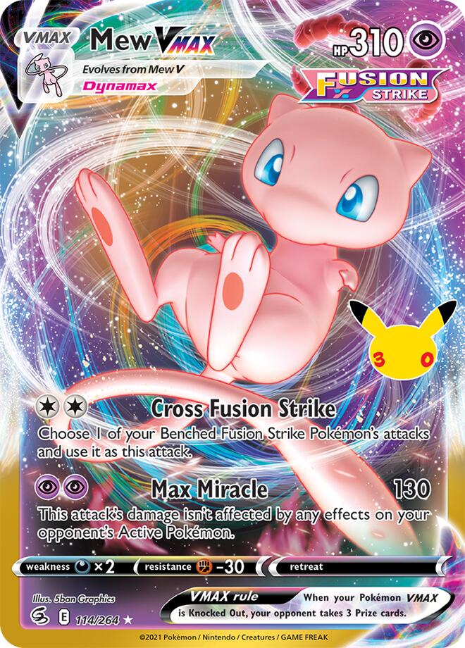 Mew VMAX - ME: 30th Celebration Classic Collection (30C)