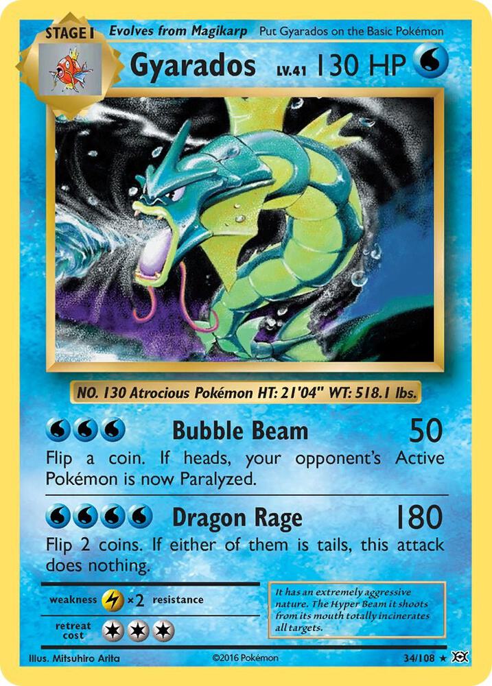 Gyarados - XY - Evolutions (EVO) reverse