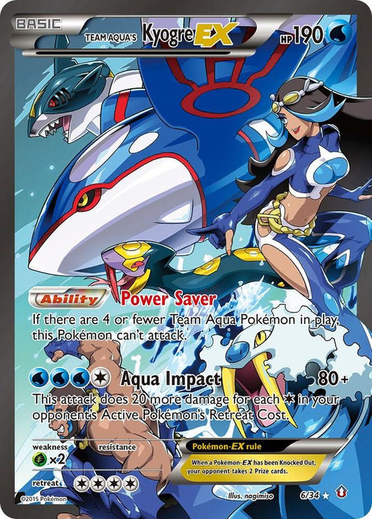 Team Aqua's Kyogre EX - Double Crisis (DCR)LP
