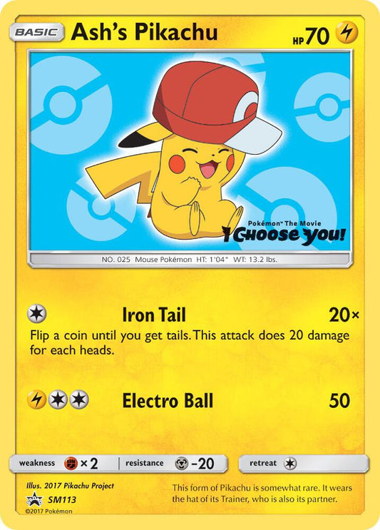 Ash's Pikachu - SM113 - SM Promos (SMP)