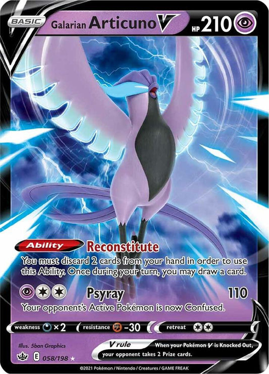 Galarian Articuno V - SWSH06: Chilling Reign (SWSH06)