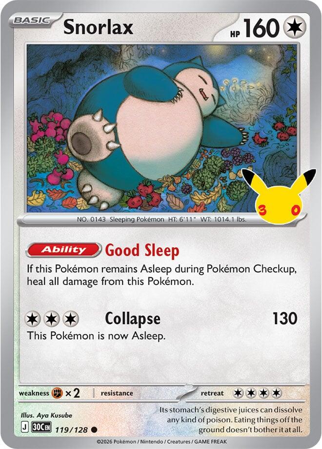 Snorlax - ME: 30th Celebration (30C)