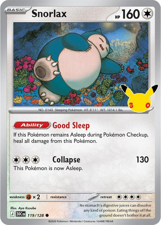 Snorlax - ME: 30th Celebration (30C)