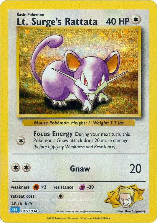 Lt. Surge's Rattata - Trading Card Game Classic (CL)