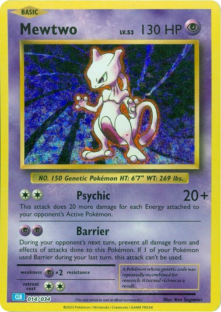Mewtwo - Trading Card Game Classic (CL)