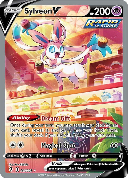 Sylveon V (Alternate Full Art) - SWSH07: Evolving Skies (SWSH07) español