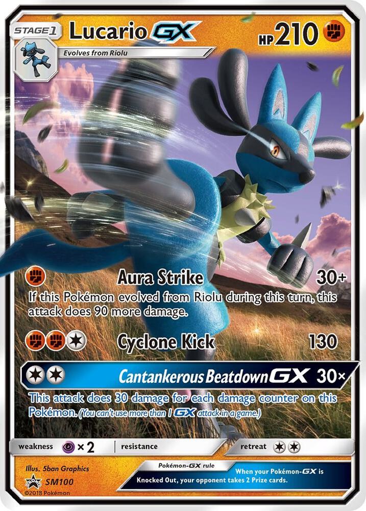 Lucario GX - SM100 - SM Promos (SMP)