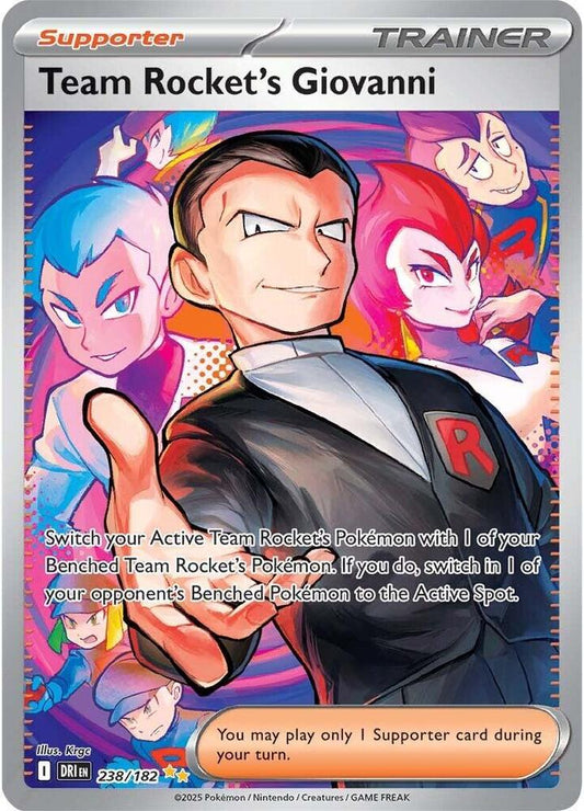 Team Rocket's Giovanni - 238/182 - SV10: Destined Rivals (DRI)(Español)