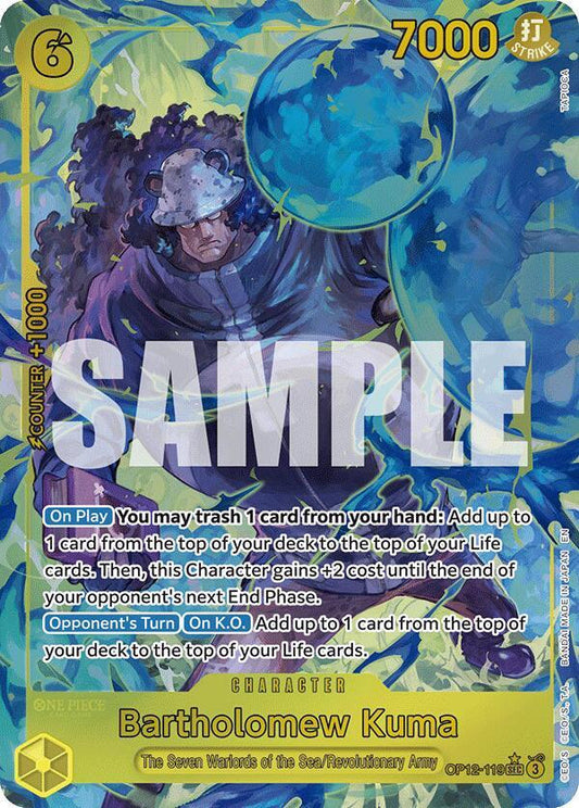 Bartholomew Kuma (Alternate Art) - Legacy of the Master (OP12)