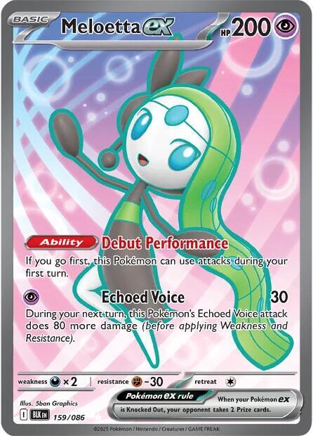 Meloetta ex - 159/086 - SV: Black Bolt (BLK)spñ