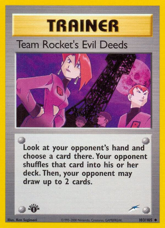 Team Rocket's Evil Deeds - Neo Destiny (N4)unlimited