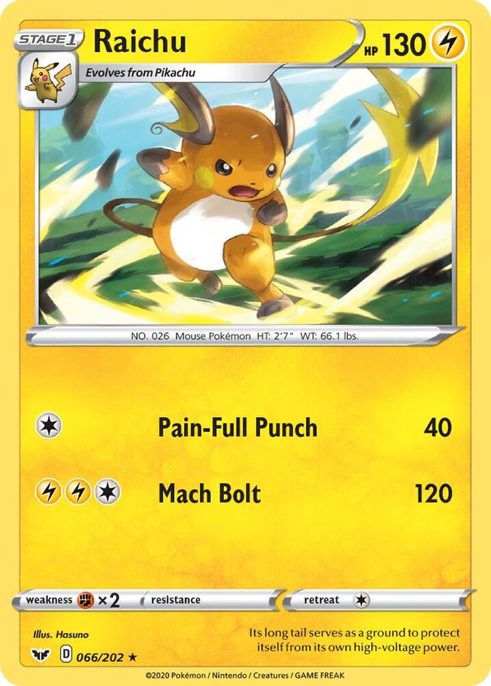 Raichu - SWSH01: Sword & Shield Base Set (SWSH01)
