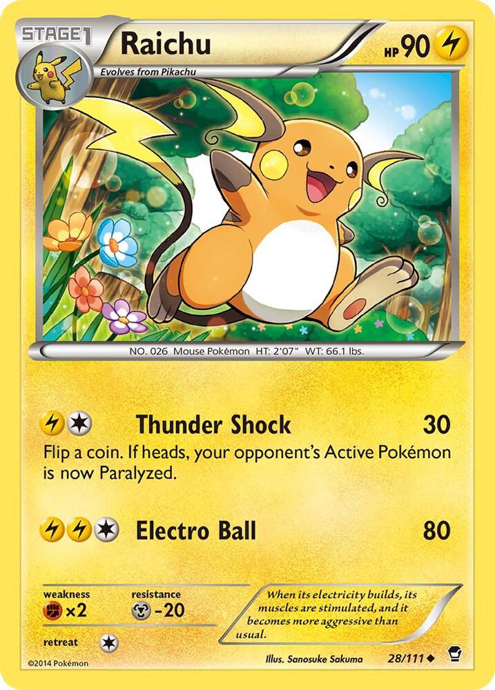 Raichu - XY - Furious Fists (FFI)