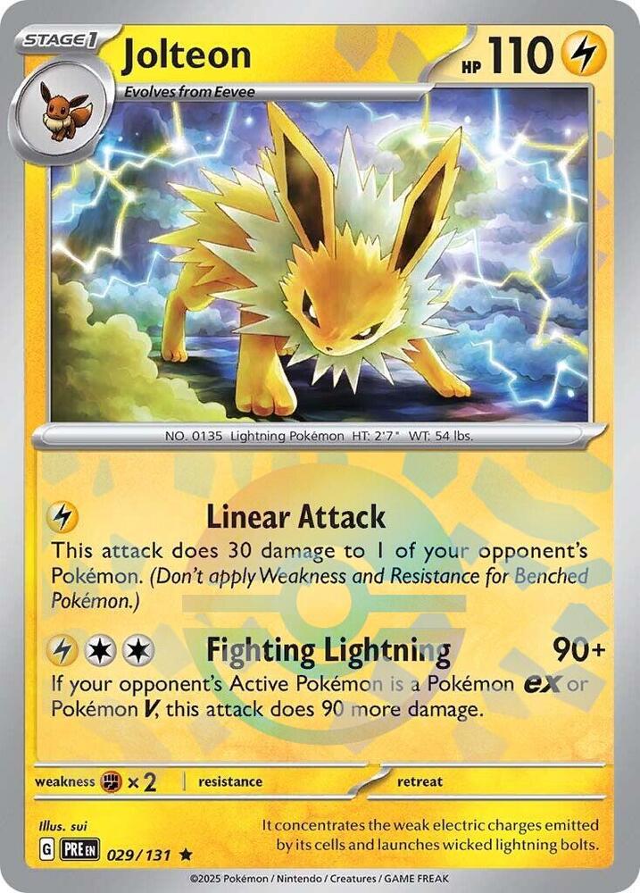 Jolteon (Poke Ball Pattern) - SV: Prismatic Evolutions (PRE)spñ