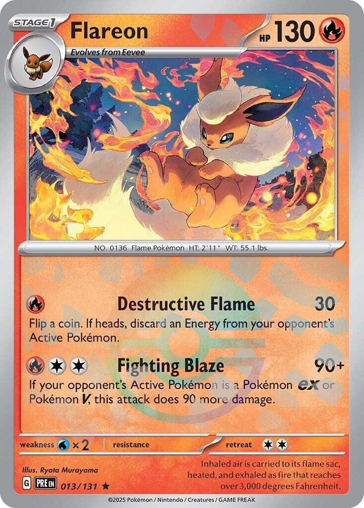 Flareon (Poke Ball Pattern) - SV: Prismatic Evolutions (PRE)