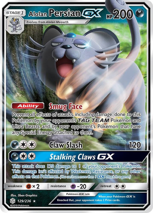 Alolan Persian GX - SM - Cosmic Eclipse (SM12)
