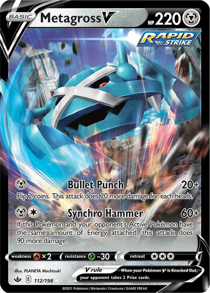 Metagross V - SWSH06: Chilling Reign (SWSH06)