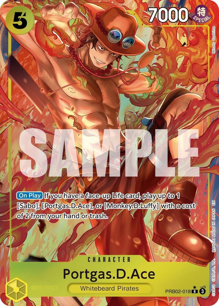 Portgas.D.Ace - PRB02-018 (Alternate Art) - Premium Booster -The Best- Vol. 2 (PRB-02)