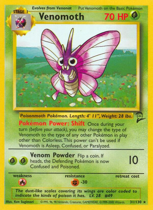 Venomoth - Base Set 2 (BS2)