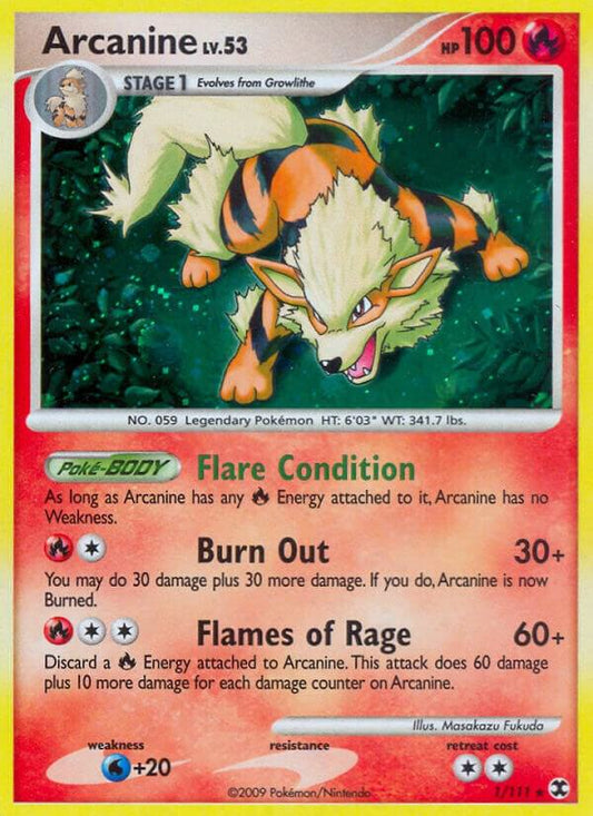 Arcanine - Rising Rivals (RR) holofoilt