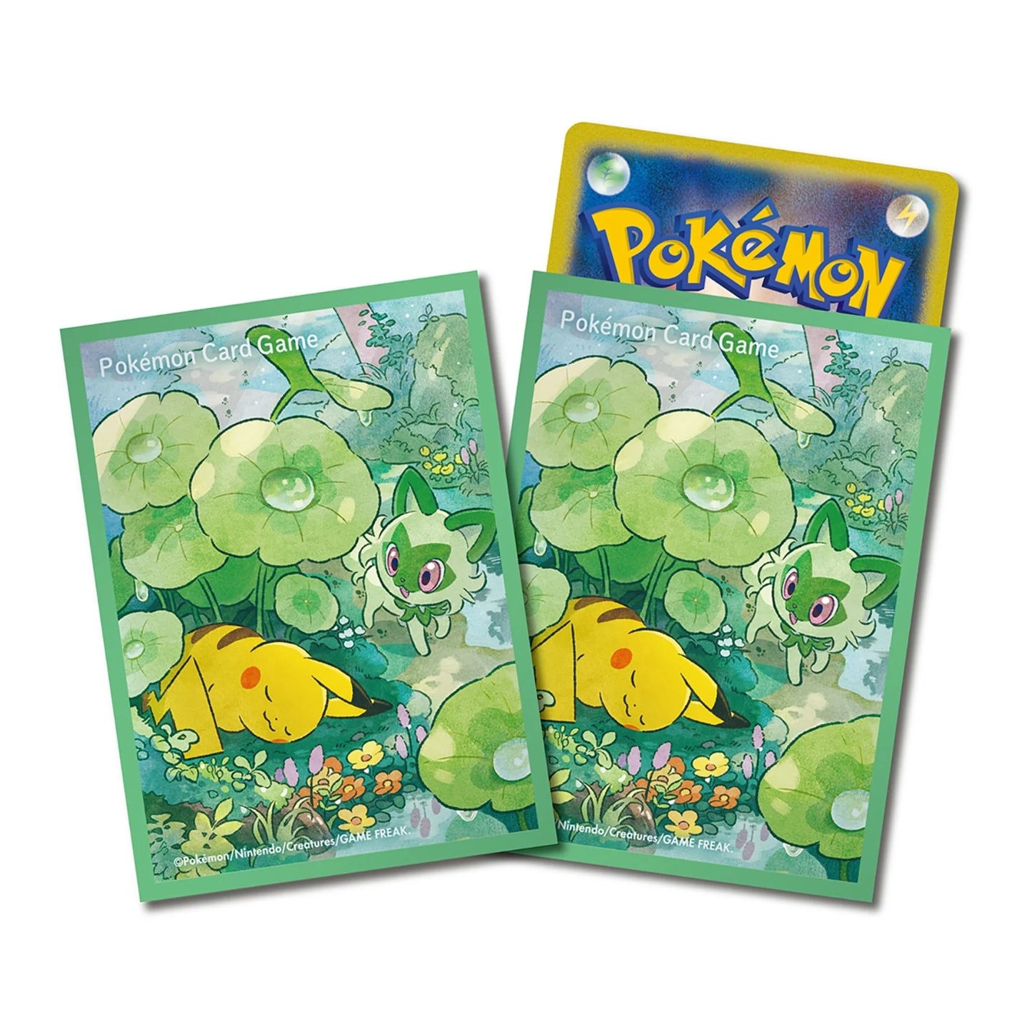 Sleeves Pokemon center sprigatito y pikachu