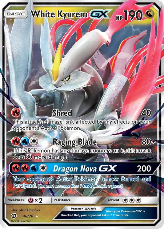 White Kyurem GX - Dragon Majesty (DRM)