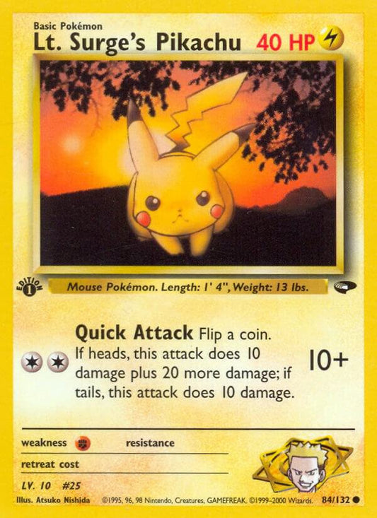 Lt. Surge's Pikachu - Gym Challenge (G2)Unlimited