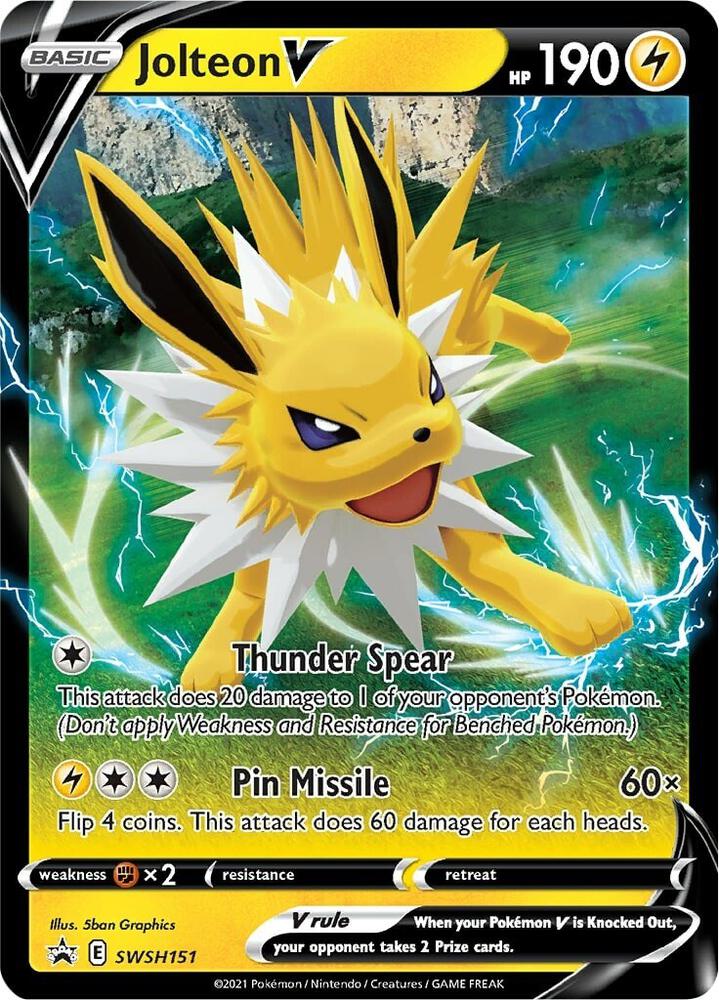 Jolteon V - SWSH151 - SWSH: Sword & Shield Promo Cards (SWSD) china