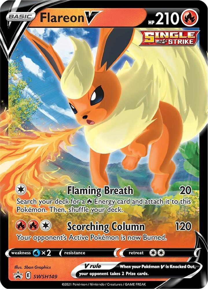 Flareon V - SWSH149 - SWSH: Sword & Shield Promo Cards (SWSD)china