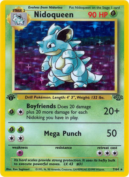 Nidoqueen (7) - Jungle (JU) Unlimited Holofoil