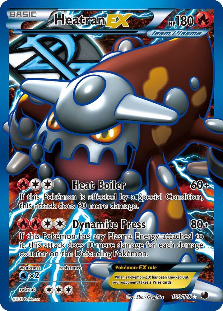 Heatran EX (Team Plasma) (Full Art) - Plasma Freeze (PLF)