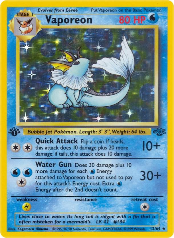 Vaporeon (12) - Jungle (JU) unl