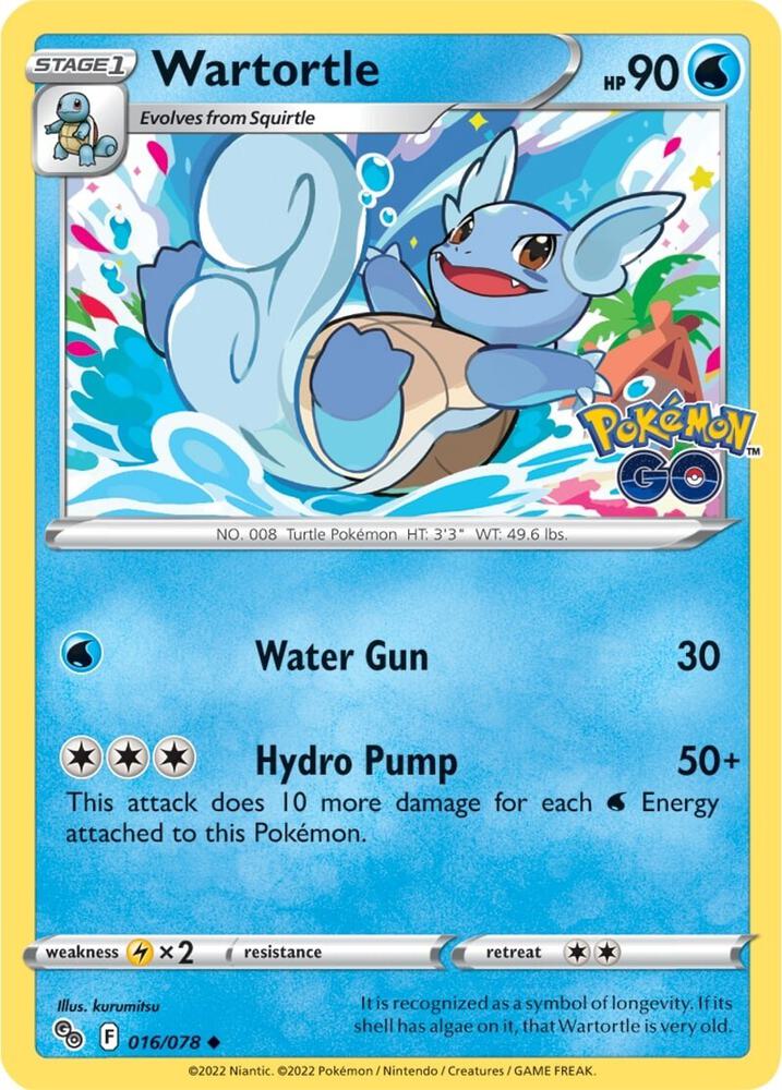 Wartortle - Pokemon GO (PGO)reverse holo