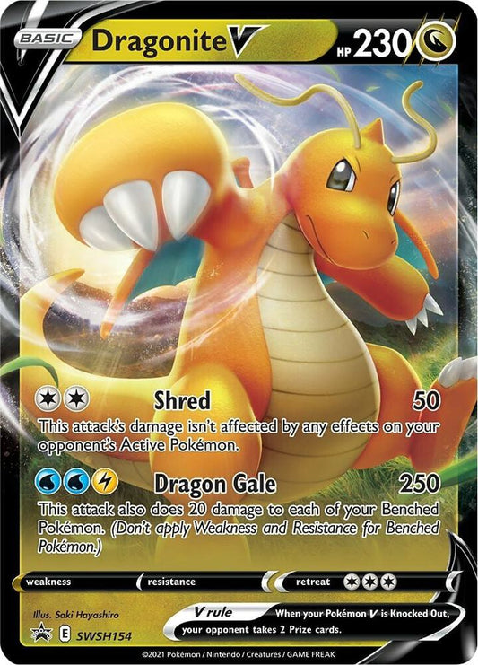 Dragonite V - SWSH154 - SWSH: Sword & Shield Promo Cards (SWSD)