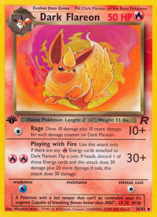 Dark Flareon - Team Rocket (TR) Unlimited