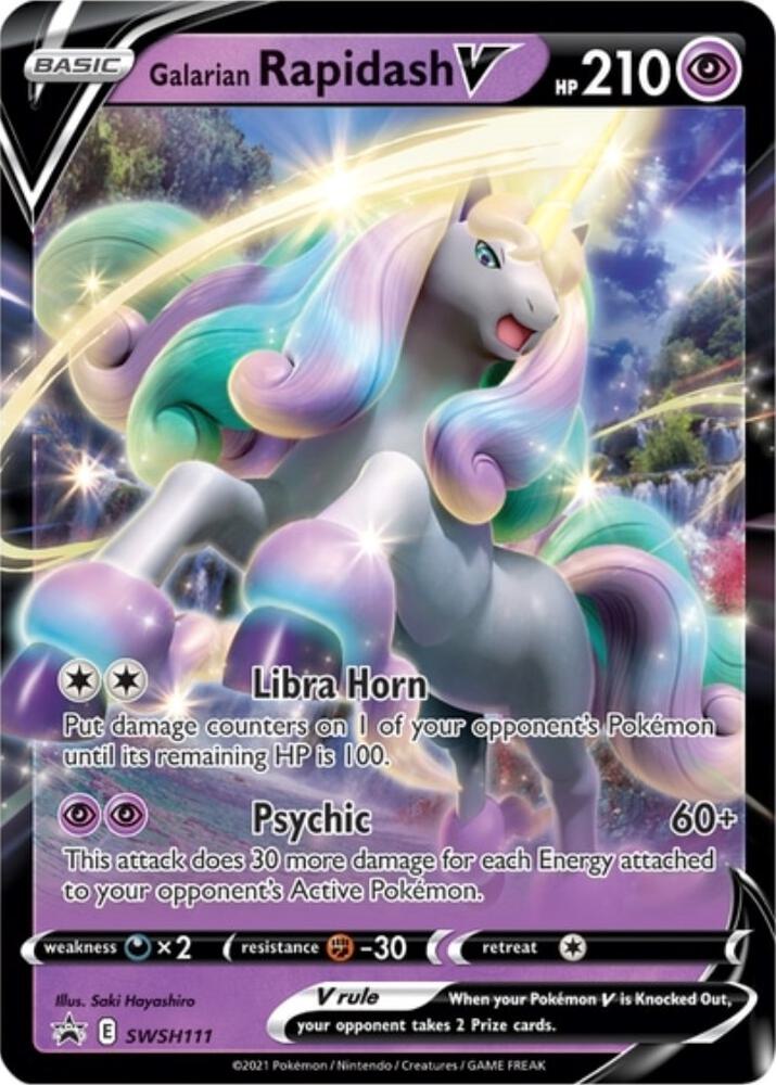 Galarian Rapidash V - SWSH111 - SWSH: Sword & Shield Promo Cards (SWSD)