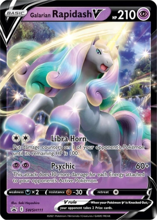 Galarian Rapidash V - SWSH111 - SWSH: Sword & Shield Promo Cards (SWSD)