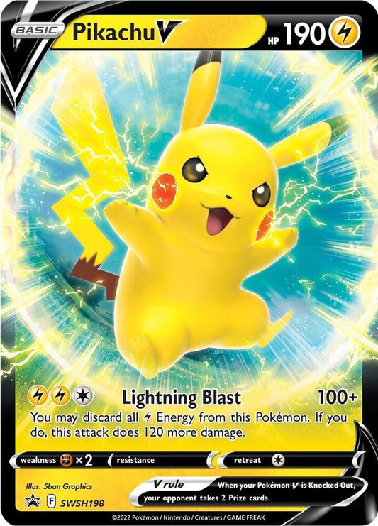 Pikachu V - SWSH198 - SWSH: Sword & Shield Promo Cards (SWSD) español