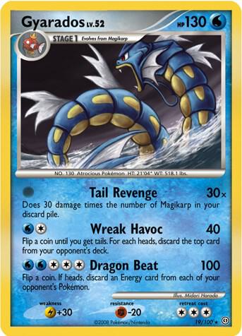 Gyarados - 19/100 (DP Stormfront) - Deck Exclusives (PR)