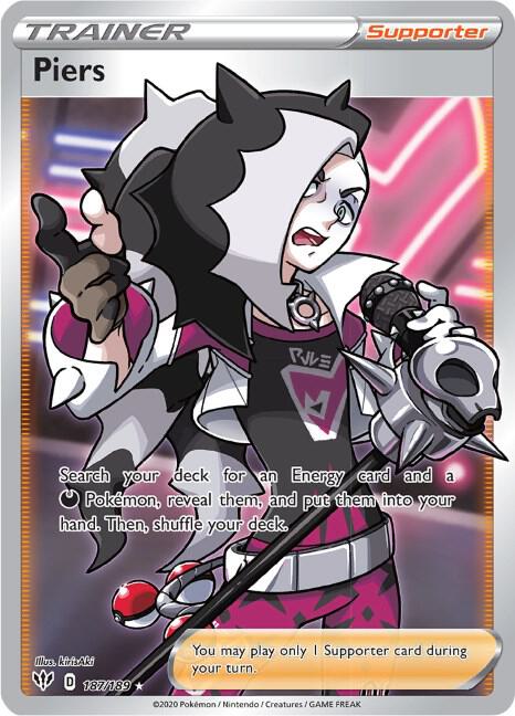 Piers (Full Art) - SWSH03: Darkness Ablaze (SWSH03)