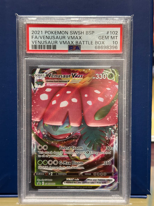 Venusaur VMAX #SWSH102 Pokemon Promo PSA 10