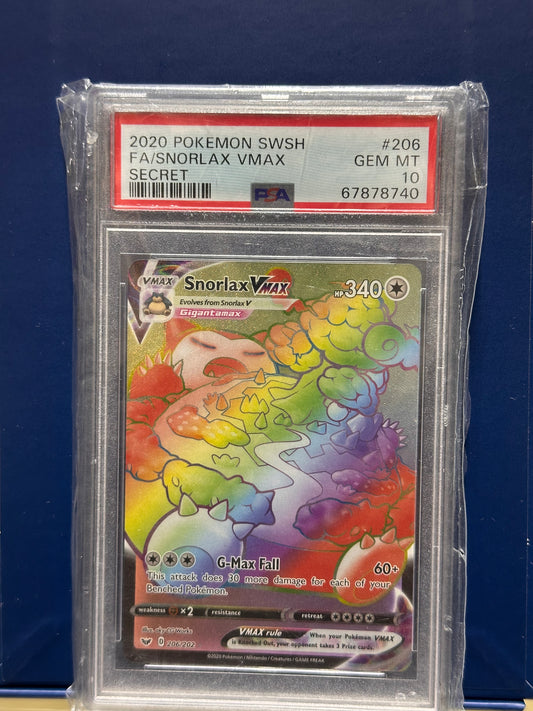 Snorlax vmax PSA 10