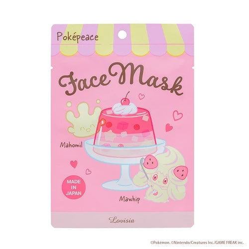 Mascarilla de rostro de milcery y alcremie Pokemon center