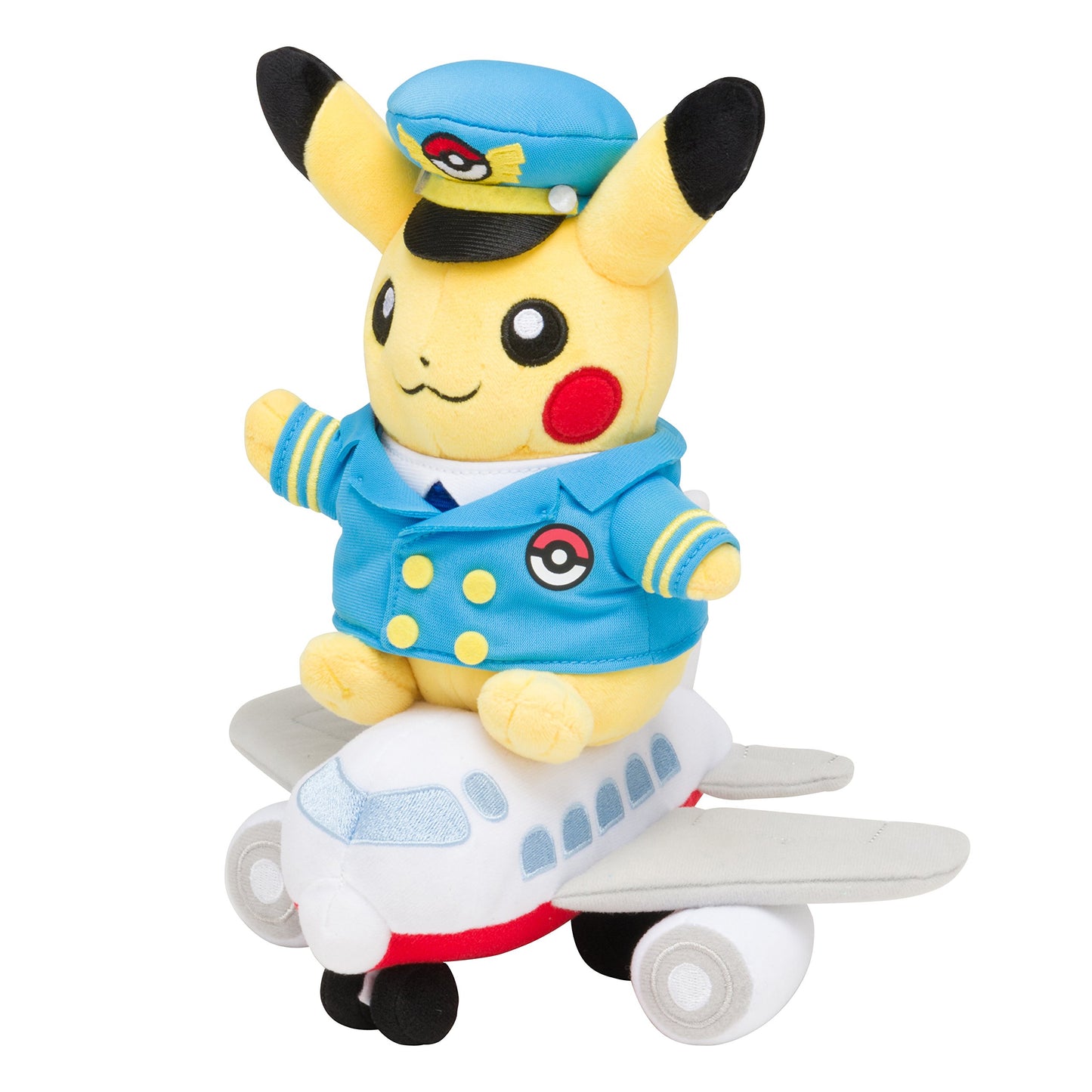 Peluche Pikachu airplane, exclusivo de Pokemon center aeropuerto Narita