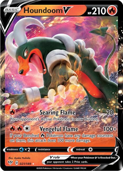 Houndoom V - SWSH03: Darkness Ablaze (SWSH03)