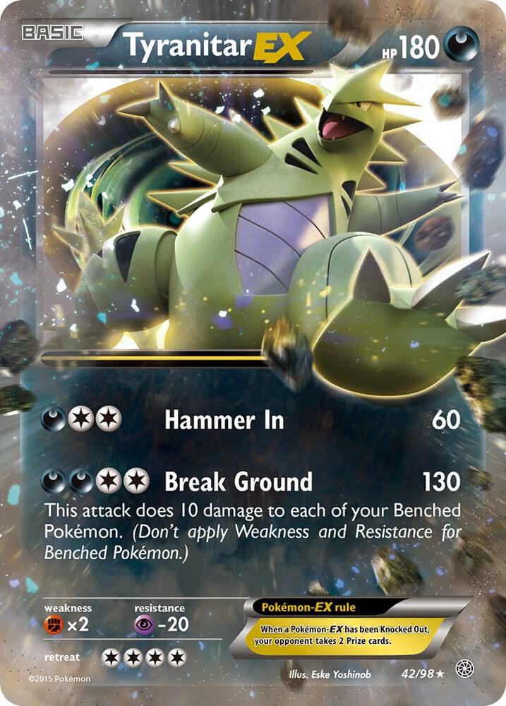 Tyranitar EX - XY - Ancient Origins (AOR) HP
